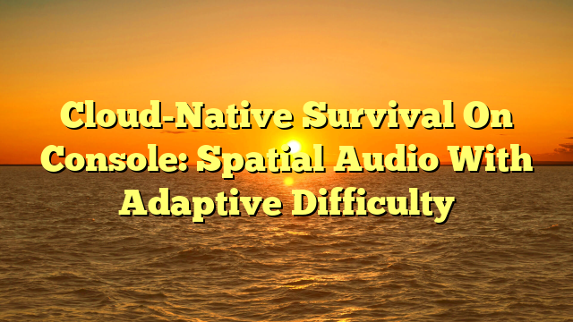 Cloud-Native Survival On Console: Spatial Audio With Adaptive Difficulty